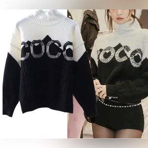 Winter coco sweater top. Large